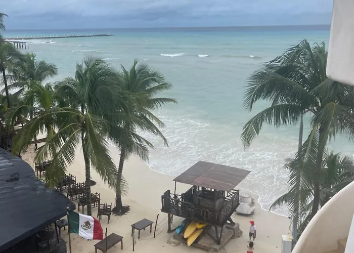 Front - Ocean View 1 Bedroom With Terrace & Hughe Infinity Pool Heart Of Playa Del Carmen-el Faro Residental Surf 407 Playa del Carmen