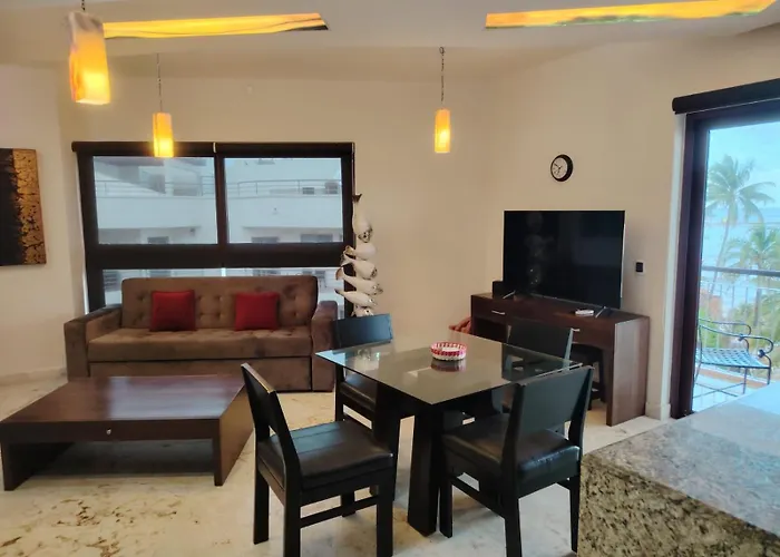 Front - Ocean View 1 Bedroom With Terrace & Hughe Infinity Pool Heart Of Playa Del Carmen-el Faro Residental Surf 407 *