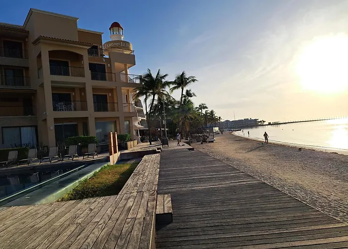 Front - Ocean View 1 Bedroom With Terrace & Hughe Infinity Pool Heart Of Playa Del Carmen-el Faro Residental Surf 407